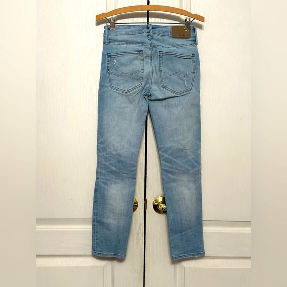 American Eagle‎ Outfitters Men's AirFlex Patched Slim Jean Size 26X28 From 9/23 - Picture 2 of 5